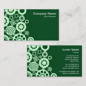 エコシステム – Dark Green 02481cの幽霊グリーン 名刺 (正面/裏面)