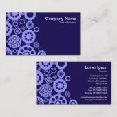 エコシステム – Pastel Blue on深いIndigo 150a51 名刺 (正面/裏面)