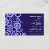 エコシステム – Pastel Blue on深いIndigo 150a51 名刺 (裏面)