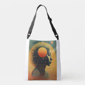 エコシックなキャンバストート:地球に優し E用のキャラ クロスボディバッグ (裏面)