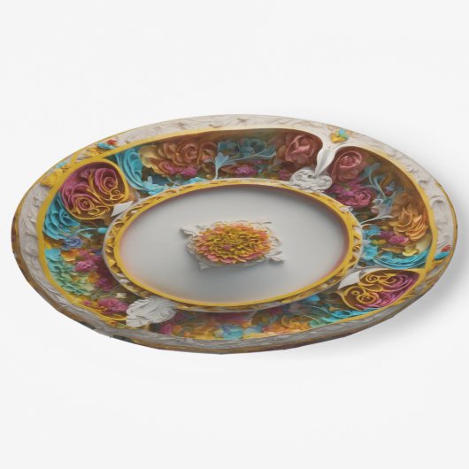 エコシック: 地球に優し Gatの紙スタイリッシュプレート ペーパープレート (アングル)