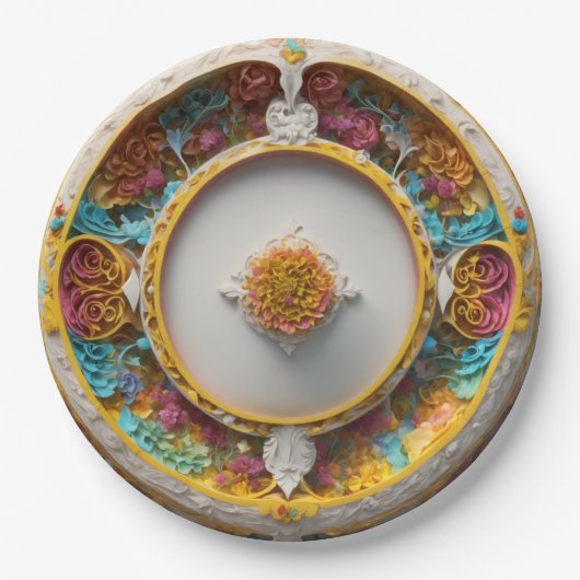 エコシック： 地球に優し Gatの紙スタイリッシュプレート ペーパープレート (正面)