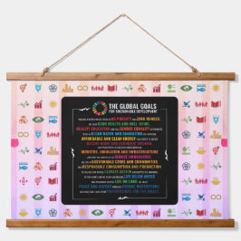 エコシックSDGタペストリー – 地球に優しデコットフォーホーム 吊り下げ型タペストリー