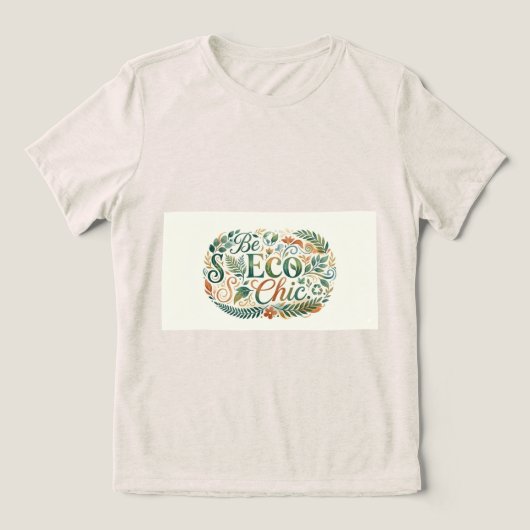 エコシックTシャツ トライブレンドＴシャツ (デザイン正面)