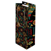 エコシフレンドリーアン「伝統パタインスパイアーン」 Glo ワインギフトバッグ (正面アングル)