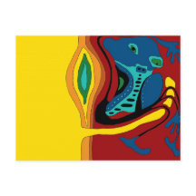 エコスの縮れたはがき