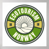 エコツーリズムノルウェースカンジナビア遅い旅行 ポスター (正面)