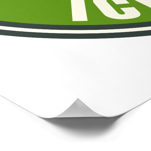 エコツーリズム北欧アイスランドグリーンスロートラベルロゴ ポスター (角)