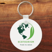 エコツーリズム緑の旅行自然 キーホルダー (裏面)
