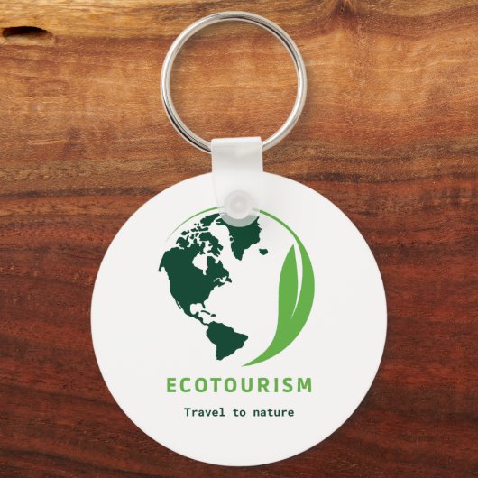 エコツーリズム緑の旅行自然 キーホルダー (裏面)