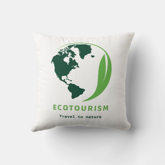 エコツーリズム緑の旅行自然 クッション (裏面)
