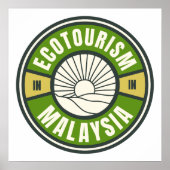 エコツーリズムMalaysia Asia Green Slow Travelロゴ ポスター (正面)