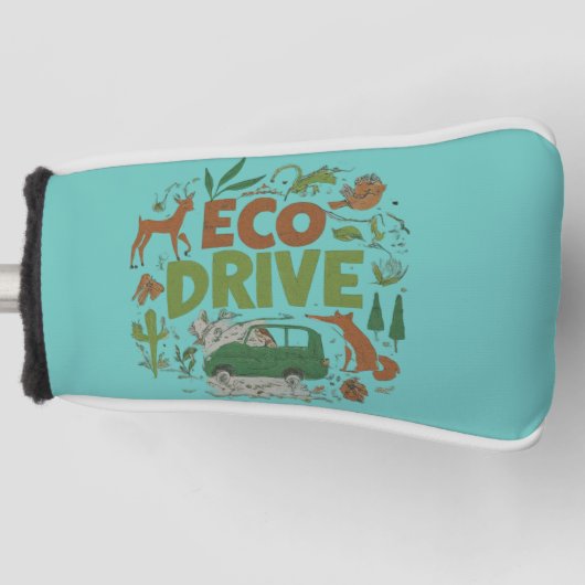 エコドライブ ゴルフヘッドカバー (正面)