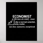 エコノミおもしろいスト定義経済学サイエンスギフト ポスター (正面)