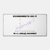 エコノミストは線形回帰でこれを行う デスクマット (正面)