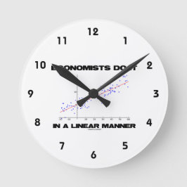 エコノミストは線形回帰でこれを行う ラウンド壁時計