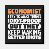 エコノミスト私は物事をおもしろい諺する マグネット (正面)