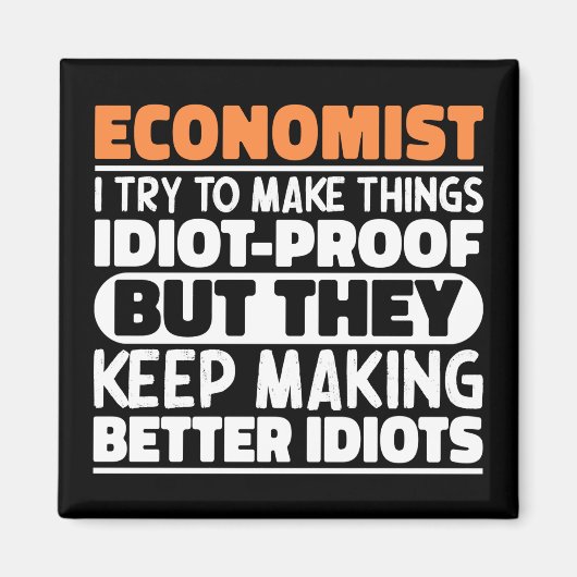 エコノミスト私は物事をおもしろい諺する マグネット (正面)