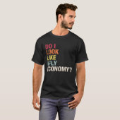 エコノミーを飛ばすように見えるかヴィンテージ旅行Fl Tシャツ (正面フル)