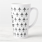 エコノミートラベル引用文を飛ぶように見える カフェラテマグ (右)