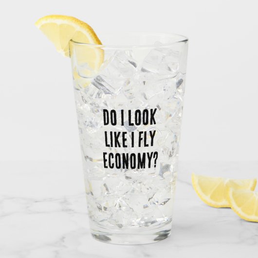 エコノミートラベル引用文を飛ぶように見える タンブラーグラス (アイス正面)