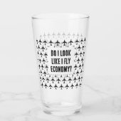 エコノミートラベル引用文を飛ぶように見える タンブラーグラス (裏面)