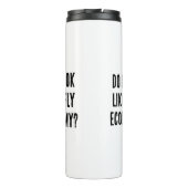 エコノミートラベル引用文を飛ぶように見える タンブラー (裏面)