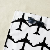 エコノミートラベル引用文を飛ぶように見える ビーチタオル (インサイチュ)