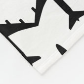 エコノミートラベル引用文を飛ぶように見える フリースブランケット (角)