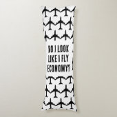 エコノミートラベル引用文を飛ぶように見える ボディピロー (正面縦)