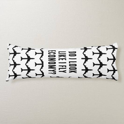 エコノミートラベル引用文を飛ぶように見える ボディピロー (正面)