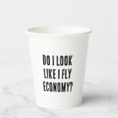 エコノミートラベル引用文を飛ぶように見える 紙コップ (正面)