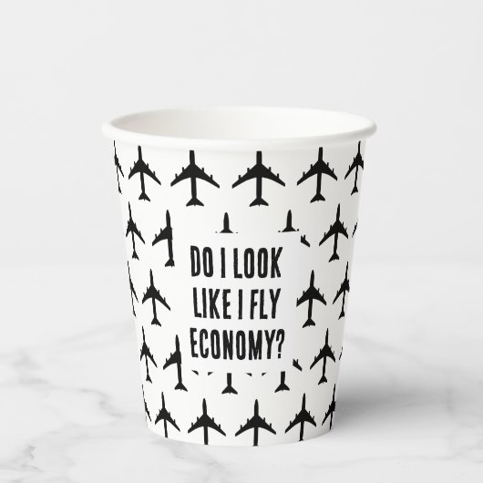 エコノミートラベル引用文を飛ぶように見える 紙コップ (正面)