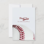 エコノミー野球テーマ結婚ズ サンキューカード (正面)