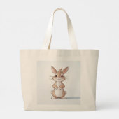 エコバッグトートバッグ買い物袋 ラージトートバッグ (裏面)