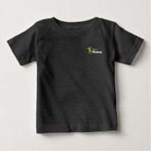 エコフィット ブラック ベビー ファインジャージーTシャツ