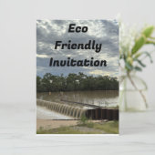 エコフレンドリーなパーティーの招待状 招待状 (スタンド正面)