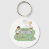 エコフレンドリーキッズ清掃キャンプ場リサイクル キーホルダー (正面)