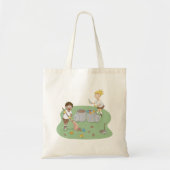 エコフレンドリーキッズ清掃キャンプ場リサイクル トートバッグ (正面)