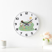 エコフレンドリーキッズ清掃キャンプ場リサイクル ラージ壁時計