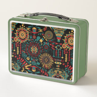 エコフレンドリーグリーン「伝統パタインスパイアン」キ メタルランチボックス