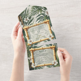 エコフレンドリー園と建物調和 オールインワン招待状