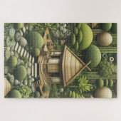 エコフレンドリー園と建物調和 ジグソーパズル (横)