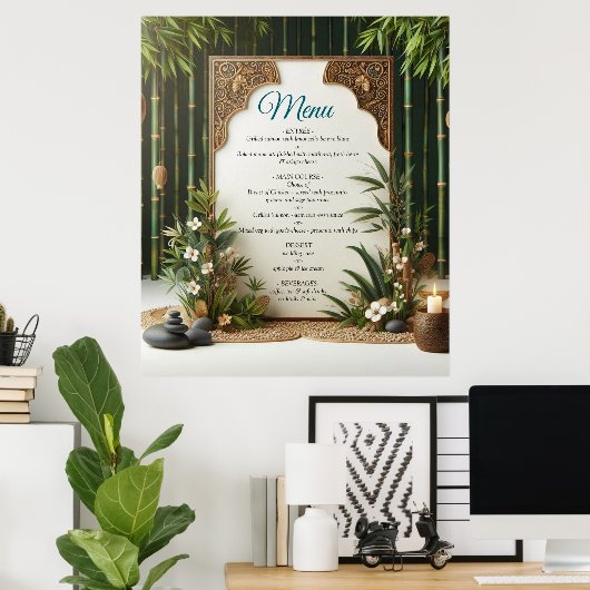 エコフレンドリー園と建物調和 ポスター (ホームオフィス)