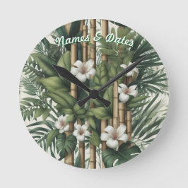 エコフレンドリー園と建物調和 ラウンド壁時計