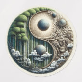 エコフレンドリー園と建物調和 ラベル (デザイン1)