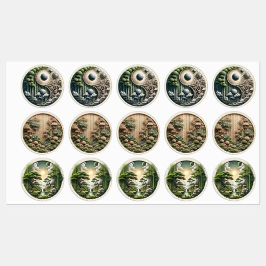 エコフレンドリー園と建物調和 ラベル (シート)