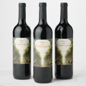 エコフレンドリー園と建物調和 ワインラベル (ボトル)