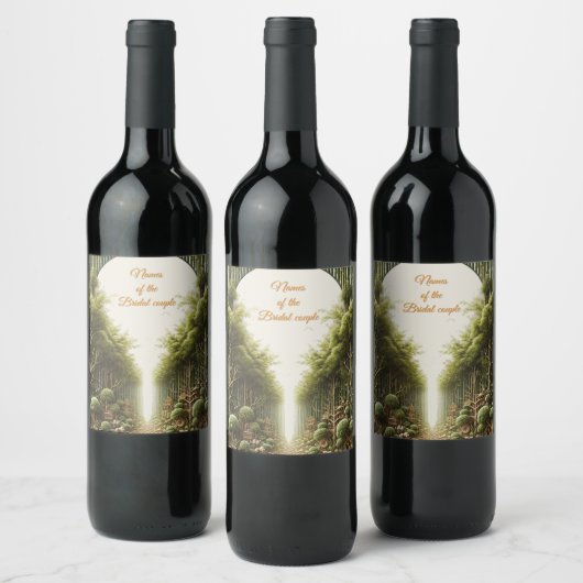エコフレンドリー園と建物調和 ワインラベル (ボトル)