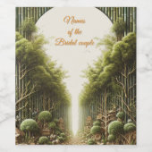 エコフレンドリー園と建物調和 ワインラベル (シングルラベル)